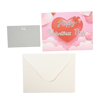 Rectangle 3d carte de voeux pop up en papier, avec carte papier et enveloppe, carte d'invitation d'anniversaire de mariage pour la saint valentin