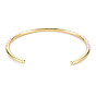 Twisted Brass Enamel Cuff Bangle, Real 18K Gold Plated Open Bangle for Women, Nickel Free