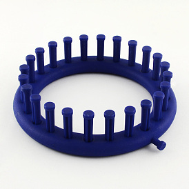 Plastique métier bobine de tricotage pour cordon de fil tricoteuse, 14x3.5 cm