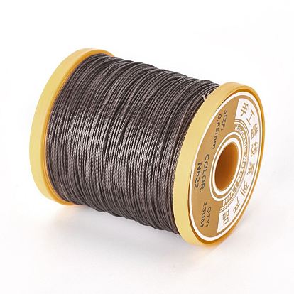 Round Waxed Polyester Cord, Micro Macrame Cord, Leather Sewing Thread, for Bracelets Jewelry Making, Beading Crafting Macrame