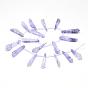 Electroplated Natural Quartz Crystal Beads Strands, Top Drilled Beads, Dyed, Teardrop