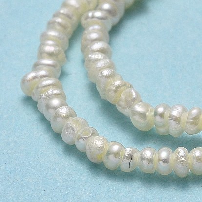 Hilos de perlas de agua dulce cultivadas naturales, cuentas de perlas keshi, pepitas