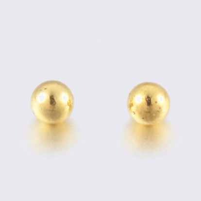 Perles rondes solides en acier inoxydable, sans trou
