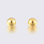Perles rondes solides en acier inoxydable, sans trou