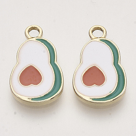 Pendentifs en alliage plaqué or clair, avec l'émail, Avocat