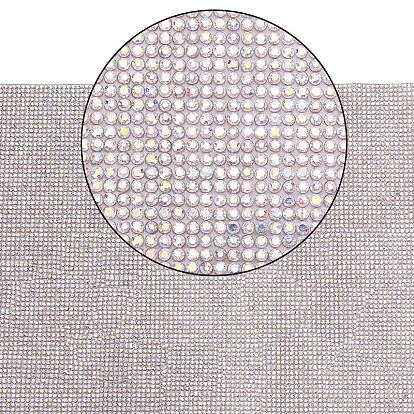 Hot Melting Glass Rhinestone Glue Sheets, for Trimming Cloth Bags and Shoes