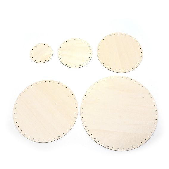 Комплект деревянных вязаных плавок крючком, плоско-круглые, поделки ткачество вязание крючком базовые принадлежности