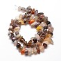 Natural Botswana Agate Chip Beads Strands, 4~14x4~12mm, Hole: 1mm, about 15.3 inch ~16.1 inch