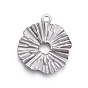 304 Stainless Steel Pendants,  Floral