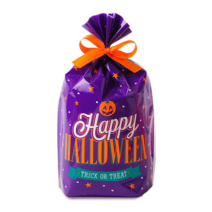 Полиэтиленовый пакет для конфет на хэллоуин, хэллоуинская вечеринка угощает подарочный пакет, прямоугольные
