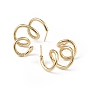 Clear Cubic Zirconia Cuff Claw Stud Earrings, Brass Symmetrical Earrings for Women, Long-Lasting Plated, Lead Free & Cadmium Free