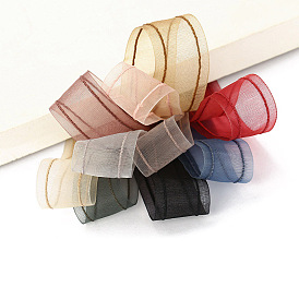 Flat Nylon Chiffon Ribbon, for DIY Jewelry Making, Gift Packaging