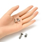 304 Stainless Steel Clip-on Earring Findings, Clip on Earring Pads, Flat Round