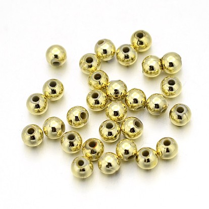 Perles acryliques plaquées, ronde
