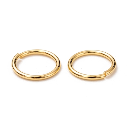 Brass Jump Rings, Open Jump Rings, with Smooth Joining Ends, Cadmium Free & Lead Free