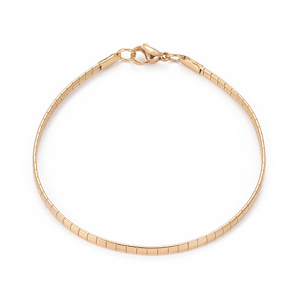 Placage ionique (ip) 304 ensembles de colliers et bracelets en chaîne en acier inoxydable, avec fermoir pince de homard