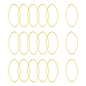 Anneaux connecteurs en laiton, ovale