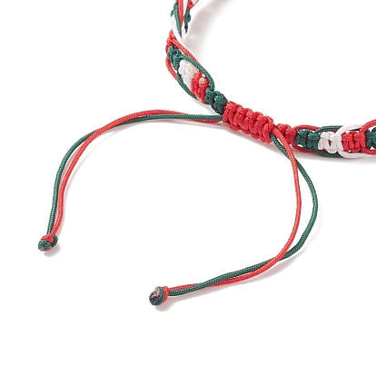 Браслет из нейлонового плетеного шнура, регулируемый браслет для женщин