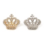 Broche de corona de diamantes de imitación, insignia de aleación para ropa de mochila