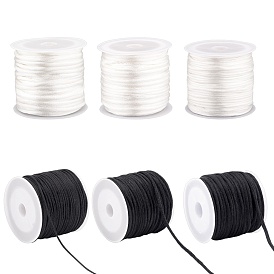 Nylon Rattail Satin Cord, Beading String, for Chinese Knotting, Jewelry Making