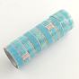 Self Adhesive DIY Scrapbook, Mixed Patterned, 15mm, about 10m/roll, 10rolls/group
