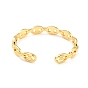 Bracelet manchette en forme de chaîne de grains de café, bracelet ouvert en laiton pour femme, sans plomb et sans cadmium