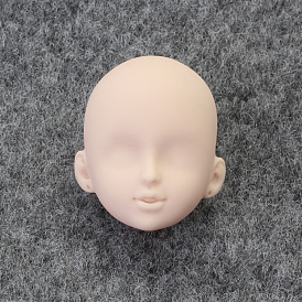 Plastic Doll Head, DIY BJD Heads Toy Practice Makeup Supplies