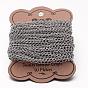Ионное покрытие (ip) 304 бордюрные цепи из нержавеющей стали, витые цепочки, несварные, для изготовления ювелирных изделий