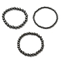 Hématite magnétique synthétique perles rondes bracelets extensibles