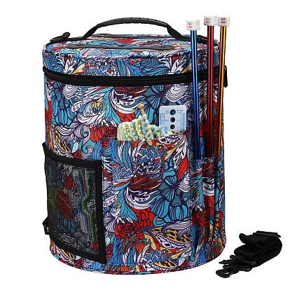 Оксфордская сумка для вязания на молнии, органайзер для хранения пряжи, сумка для крючков и спиц