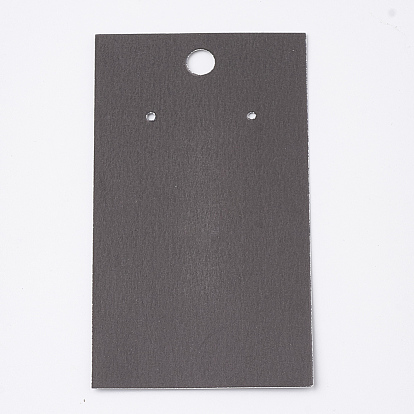 Des cartes d'affichage de papier, utilisé pour les colliers, Des boucles d'oreilles, bracelets et pendentifs, rectangle