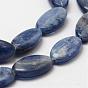 Oval Natural Kyanite/Cyanite/Disthene Bead Strands, 15x8x5mm, Hole: 1mm, about 28pcs/strand, 15.7 inch