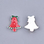 Resin Cabochons, Christmas Bell