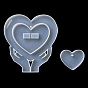 Сердце/Луна/Дельфин фоторамка украшение дисплея DIY силиконовые формы кабошон, формы для литья смолы, для уф-смолы, изготовление изделий из эпоксидной смолы