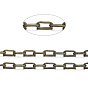 Brass Cable Chains, Unwelded, with Spool, Oval, Cadmium Free & Lead Free
