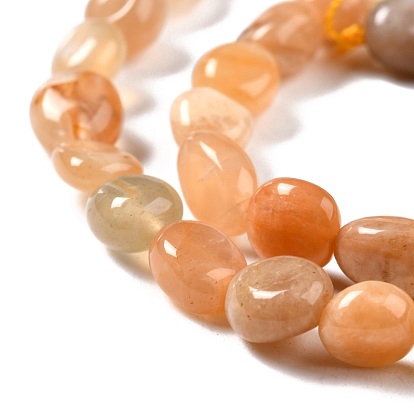 Sunstone naturelle perles brins, nuggets, pierre tombée
