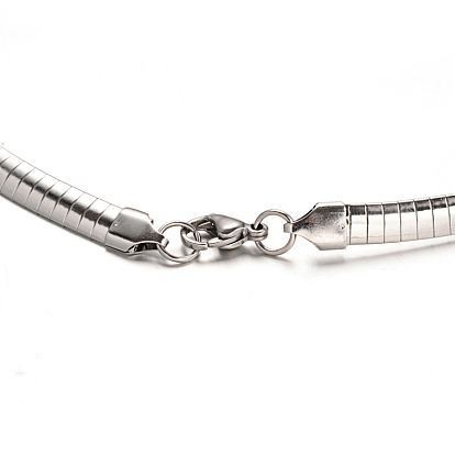 304 Stainless Steel Necklaces, with Lobster Claw Clasps, 19.6 inch(50cm)