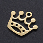 201 Stainless Steel Laser Cut Charms, Crown