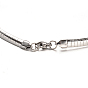 304 Stainless Steel Necklaces, with Lobster Claw Clasps, 19.6 inch(50cm)