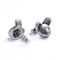 Retro 304 Stainless Steel Stud Earrings, with Ear Nuts, Mouse