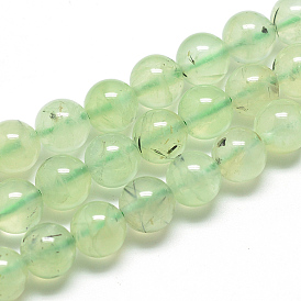 Natural Prehnite Beads Strands, Round