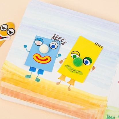 Pegatinas decorativas autoadhesivas de papel de pascua, suministros para la fiesta de pascua, arte artesanal para niños diy