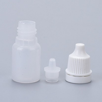 Flacons compte-gouttes en plastique, bouteille rechargeable avec bouchons, pour les gouttes auriculaires, huiles essentielles et divers liquides