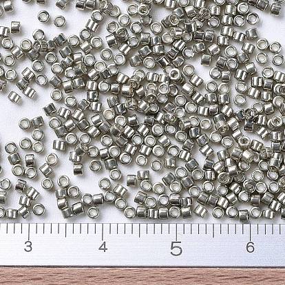 Perles miyuki delica, cylindre, perles de rocaille japonais, 11/0, galvanisé teint