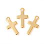 201 Stainless Steel Charms, Cross