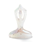 Galvanoplastie décorations de déesse de yoga en cristal de quartz naturel, cadeau de guérison de cristal reiki, décorations d'affichage à la maison