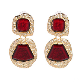 Sparkling Alloy Diamond Stud Earrings - 8 Colors to Choose From!