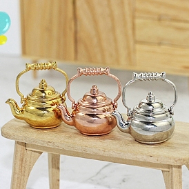 Mini Alloy Teapots, Dollhouse Kitchen Deocrations