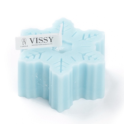 Snowflake Shaped Aromatherapy Smokeless Candles, with Box, for Wedding, Party, Votives, Oil Burners and Christmas Decorations