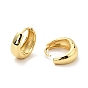 Brass Chunky Hoop Earrings for Women, Cadmium Free & Nickel Free & Lead Free